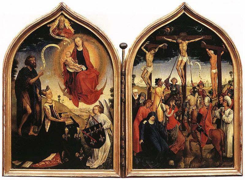 Rogier van der Weyden Diptic de Jeanne de France Germany oil painting art